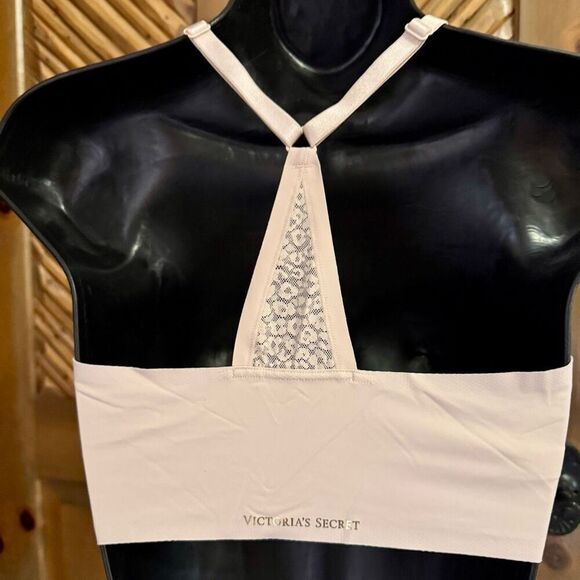 NWOT Victoria’s Secret (M) modal & leopard lace racerback soft bralette - Picture 2 of 4